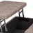 Harrison 36"W Upholstered Vegan Leather Transitional Square Lift-Top Ottoman with Hidden Storage-1342103784