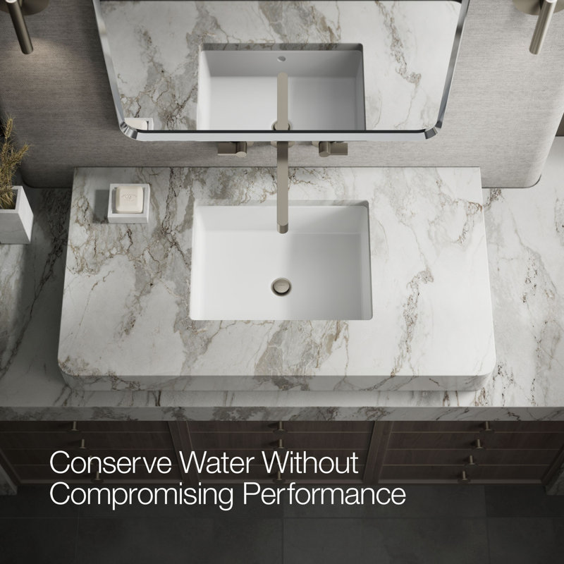 Components Wall-Mount Bathroom Sink Faucet Trim, Vibrant Brushed Nickel