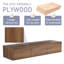 Rangement mural pour salle de bain flottant 60 po avec tiroir à fermeture en douceur 60 po-150327834-150327812