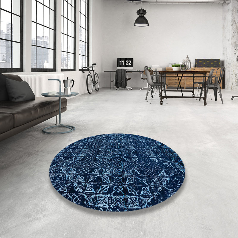 Abstract Indoor Rug, Round 4'