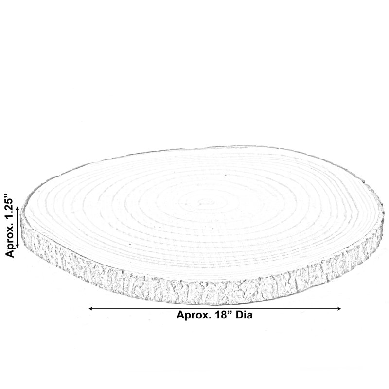 Ensemble de 4 plateaux de table Barky, H 1,25 po x l 18 po x P 18 po
