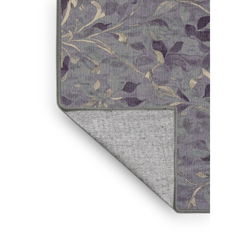 Tapis rose lavable à la machine, Rectangle 8 pi x 10 pi