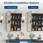 Armoire à pharmacie de salle de bain 24 po x 30 po avec miroir - Armoire à miroir murale encastrée ou en surface brossée or brossé avec tablettes réglables en métal pour le rangement du meuble-lavabo