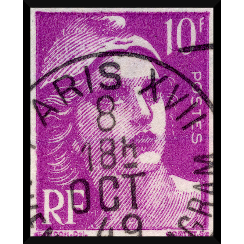 «10 Cents to Paris», reproduction d'impression encadrée