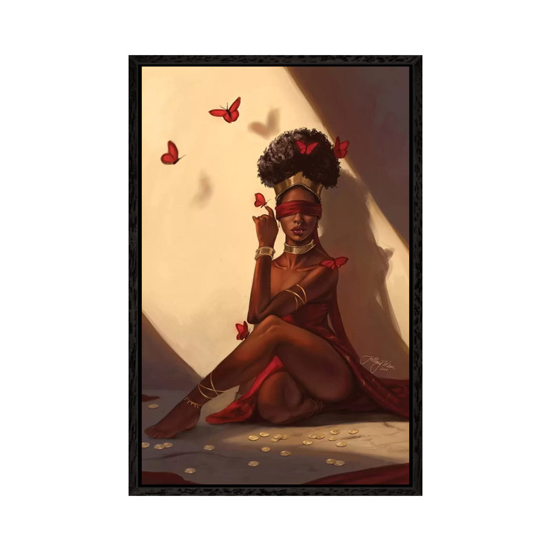 The Oracle by Hillary D Wilson - Wrapped Canvas Print, Black Framed, 66.04 cm H x 45.72 cm W