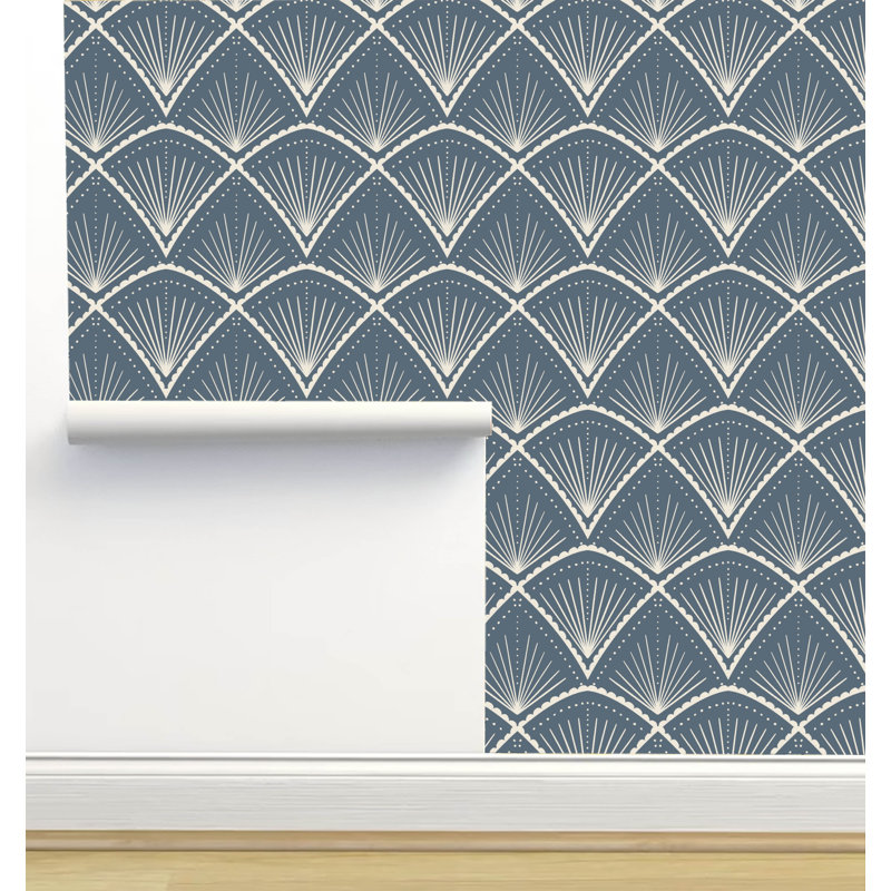 Rouleau de papier peint texturé L 12 pi x l 2 po Amy Mac Ready Designs, Bleu
