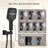 CASAINC Digital Display Ceiling Mount 4-Function Rainfall Shower System with 64 LED Showerhead