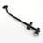 Stainless Steel Slide Bar Shower , Dual Heads, Matte Black, 7 Spray Patterns, Construction Drill- Shower, 1.8 Gpm Flow, Overhead Function Rainfall