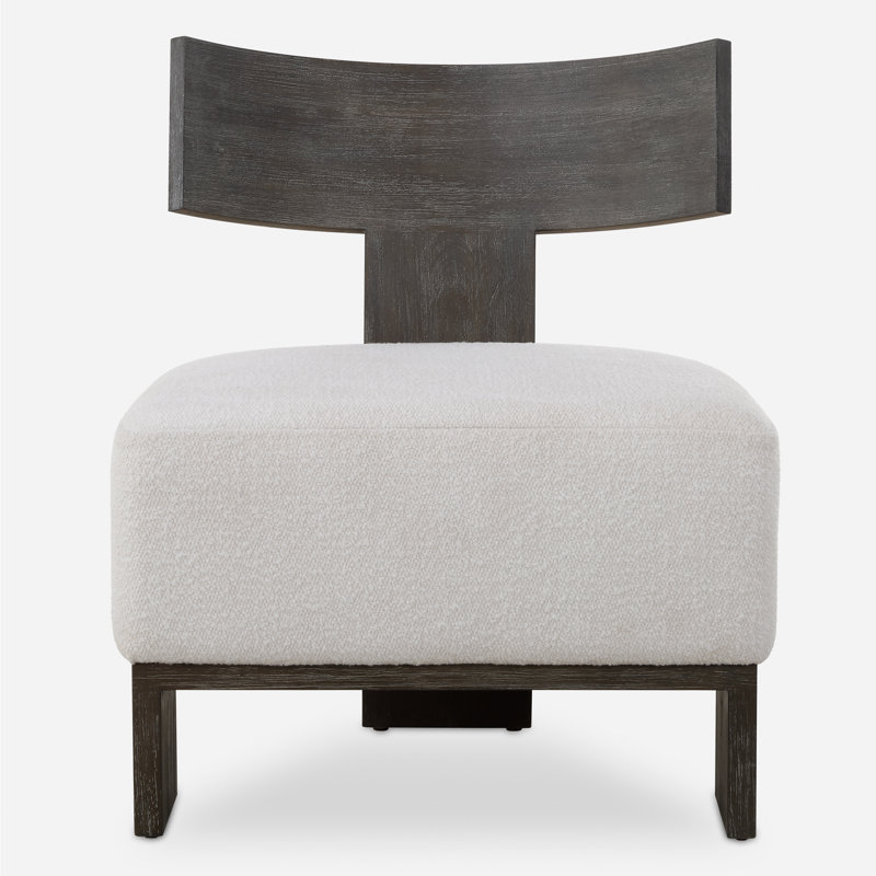 Fauteuil d'appoint en noyer foncé Izick
