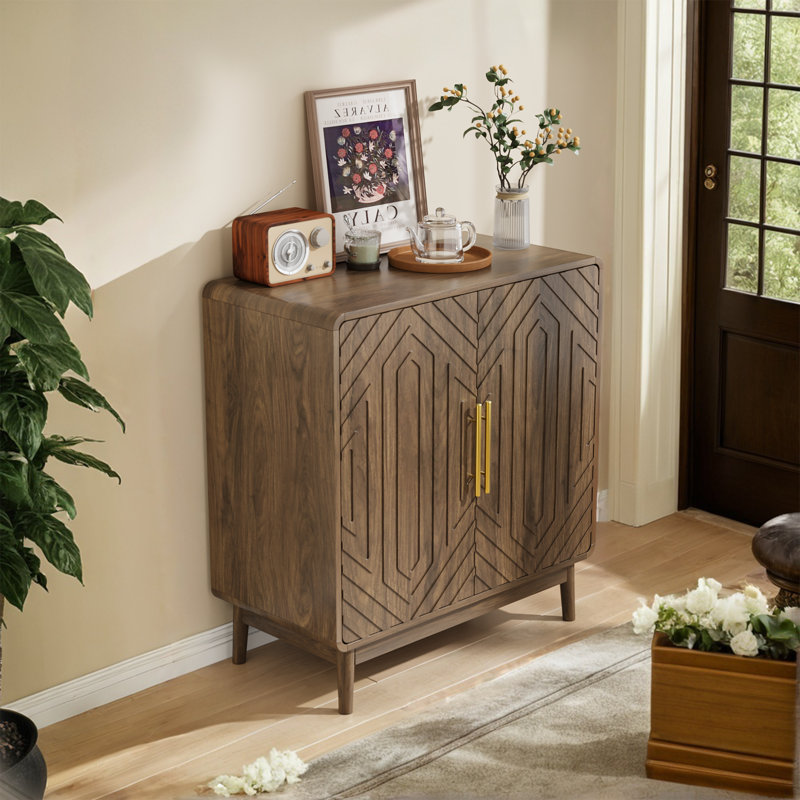 Buffet 2 portes avec tablettes réglables, armoire de rangement multifonctionnelle pour le salon, la salle à manger, le vestibule