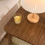 Table d'appoint de 23 pouces de style Mid-Century avec tablette en rotin tissé, rangement Boho élégant pour le salon et la chambre à coucher-118585719