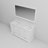 Espresso Double Bath Vanity 60 in. W x 22 in. D, Cultured Marble Top, and 58 in. Mirror-1741101774