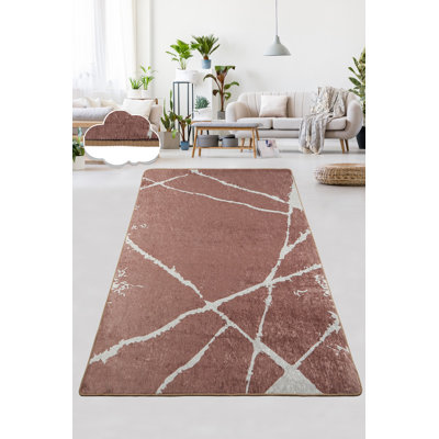 Tile Red Carpet (2.6 x 4.0 ft), 100% Polyester, 0.2 in Pile Height | Antibacterial, Non-Slip Underside, Machine Washable at 86°F | Durable & Stylish Area Rug for Living Room, Bedroom, & Home Décor