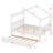 Wooden House Bed With Trundle-1070941713