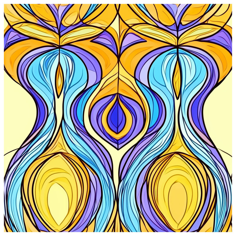Abstract Fleece Throw Blanket - Art Throws for Sofas or Beds, 60" L x 51" W, Blue Abstract