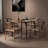 Simple and spacious round dining table-111681613