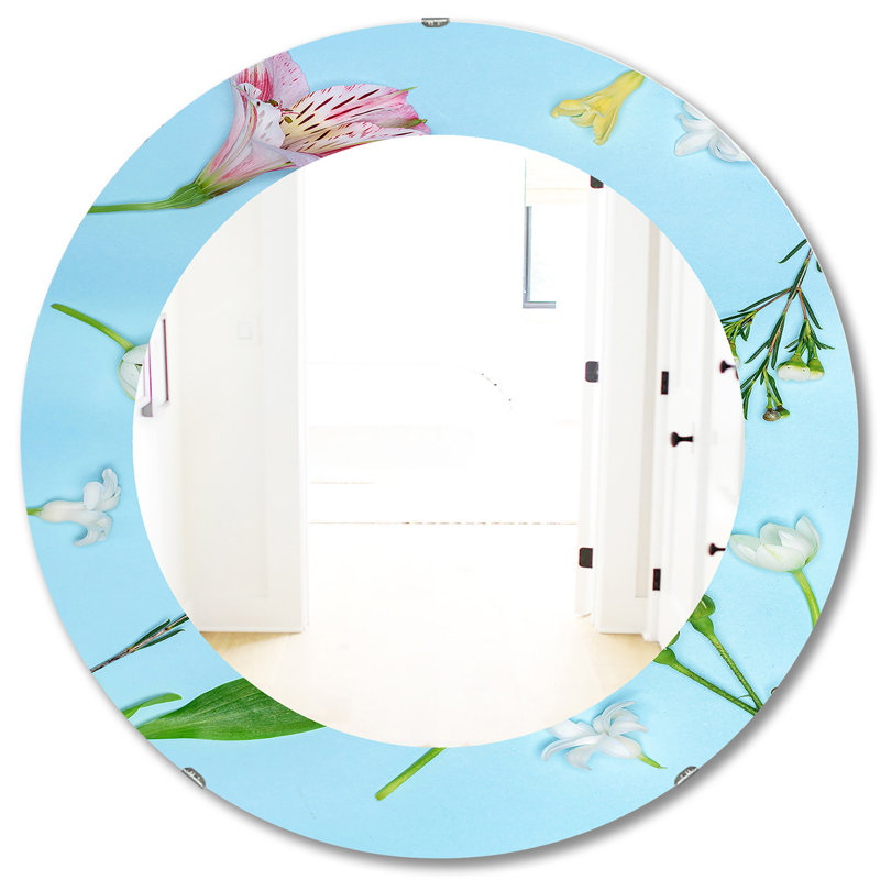 Miroir mural Blooming Rose, H 31,5 po x l po
