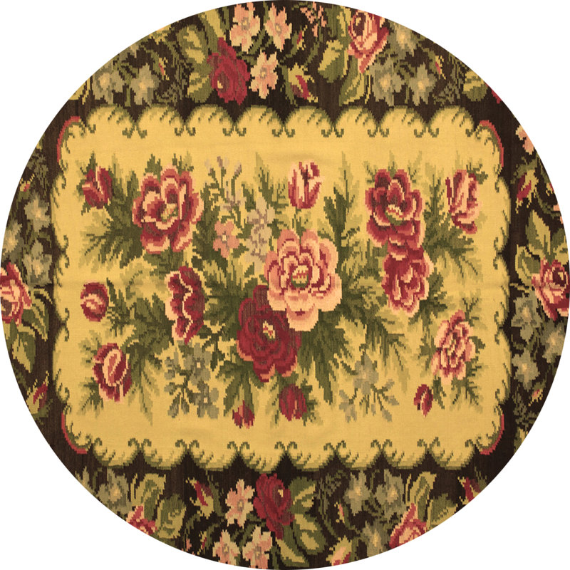 Cellina Performance Floral Indoor Rug, Square 3'