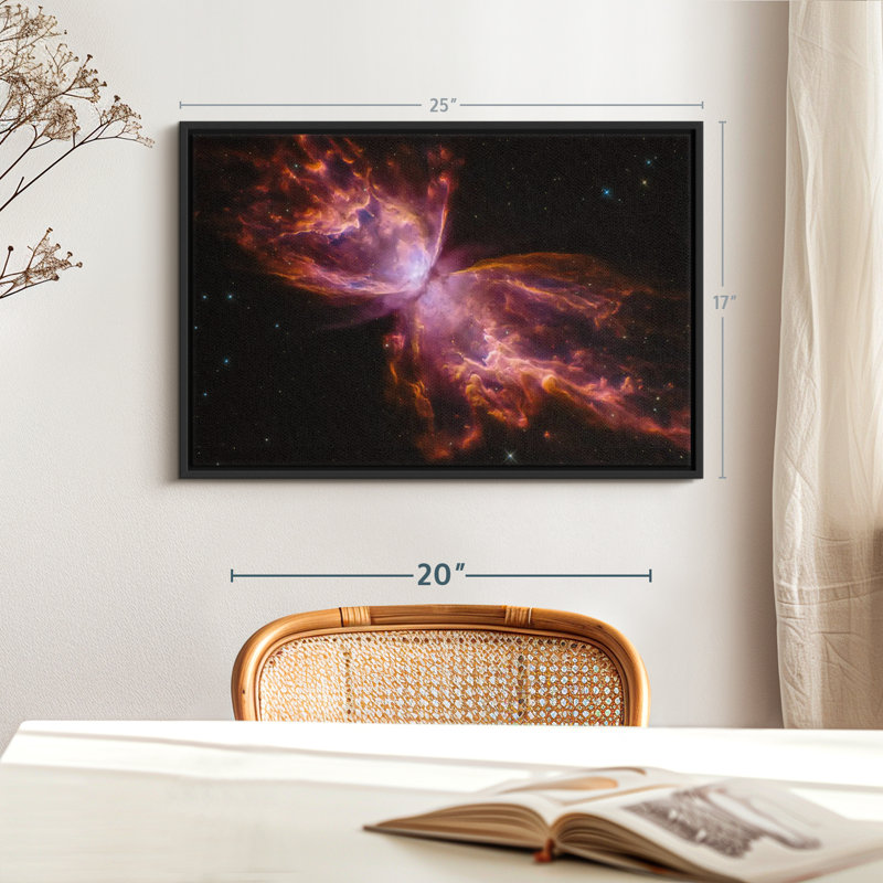 Impression sur toile Butterfly Nebula, H 17 po x l 25 po