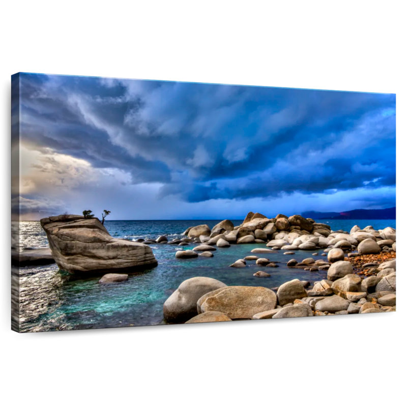 Alvord Stormy Lake Tahoe, H 24 po x l 36 po