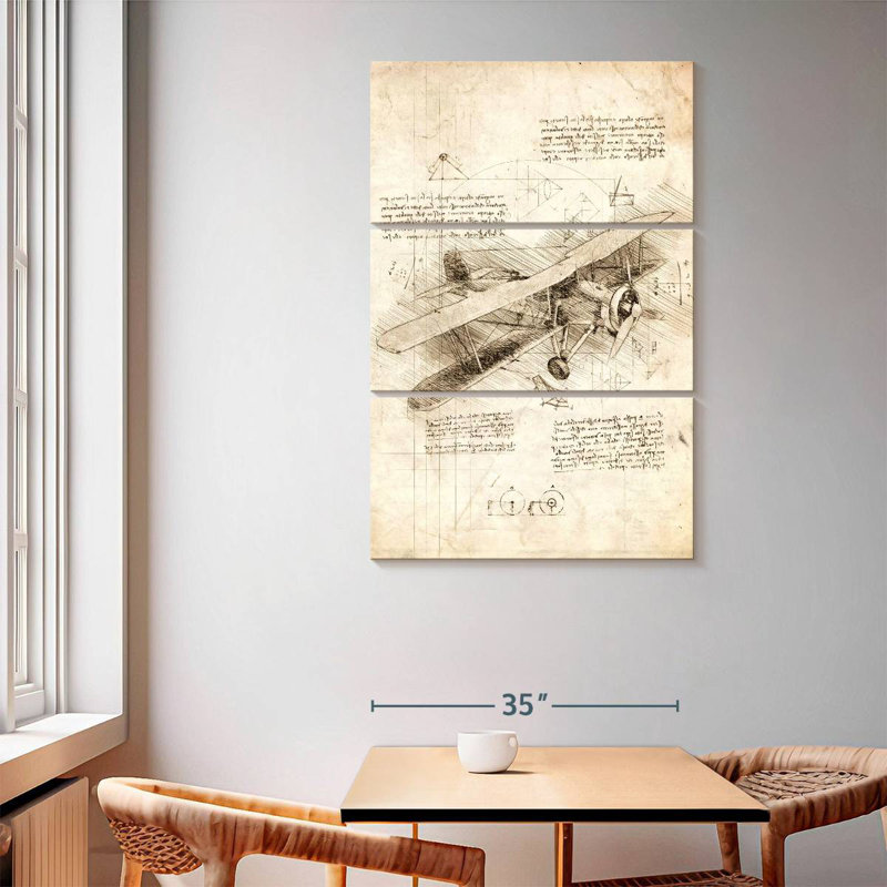 Mehar Biplane Aircraft, 65" H x 42" W