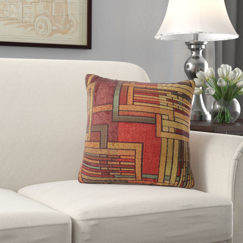 Luxoi Abstract Throw Pillow, 16"H x 16"W, Polyester