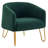 Kashiff Lamb Wool Fabric Upholstered Modern Design Barrel Accent Chair With Armrest-196513413