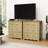 31.49" Wave Design 3-Drawer Nightstand