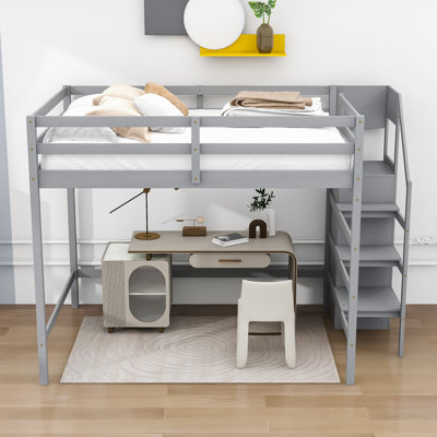 Fidana Full Loft Bed by Harriet Bee