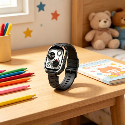 Silicone watch Kids 4G Smart Watch Phone Multifunctional Rotatable SIM Card Supported Detachable Designs