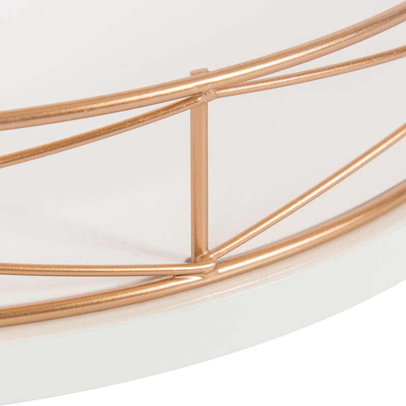 Plateau de meuble-lavabo Mcnear, Blanc/Or rose