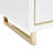 Palm Gate 2-Drawer Nightstand - Cloud White