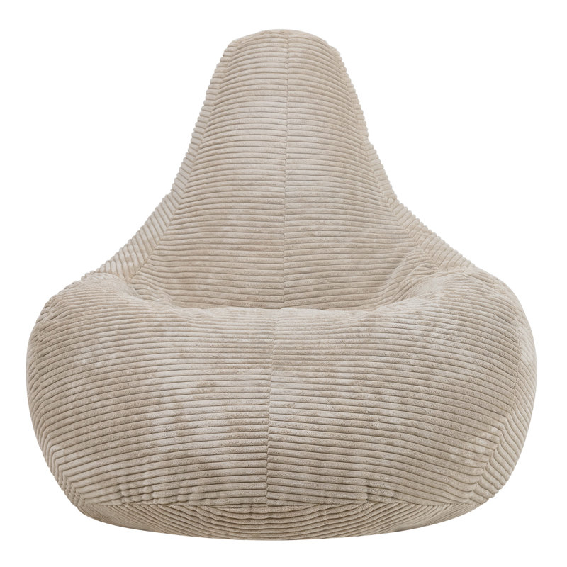 Dalton Corduroy Recliner Bean Bag, Stone