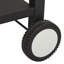 2-shelf Outdoor Grill Table With Wheels