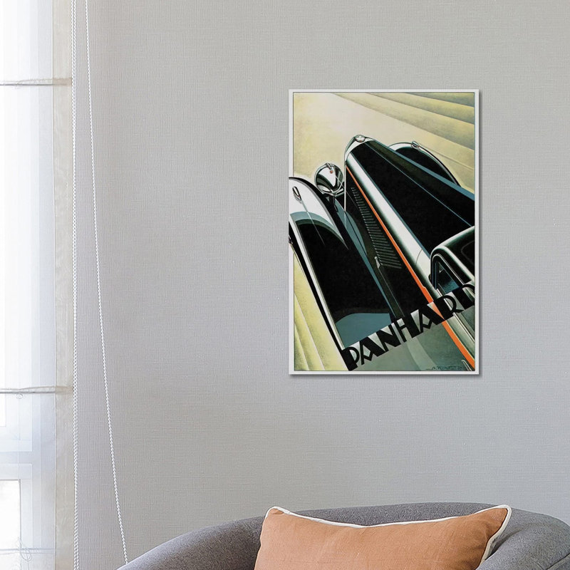 Art Deco Auto 1 Piece Wrapped Canvas Wall Art, 66.04 cm H x 45.72 cm W x 3.175 cm D