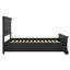 Base de lit plateforme en bois massif Abner Vintage avec tête de lit et pieds robustes-639239144-639239145