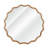 Wavy Round Solid Wood Frame Decorative Mirror,For Bedroom, Bathroom, Living Room, Entryway-262571740-262571741
