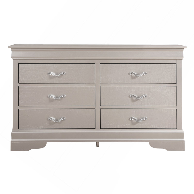Commode Lorana G6500-D, champagne argenté, Champagne