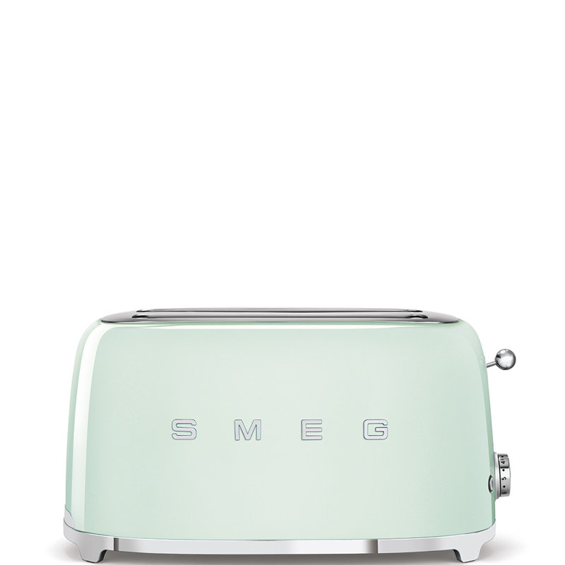 SMEG 50's Retro Style Aesthetic 4 Slice Toaster, Pastel Green
