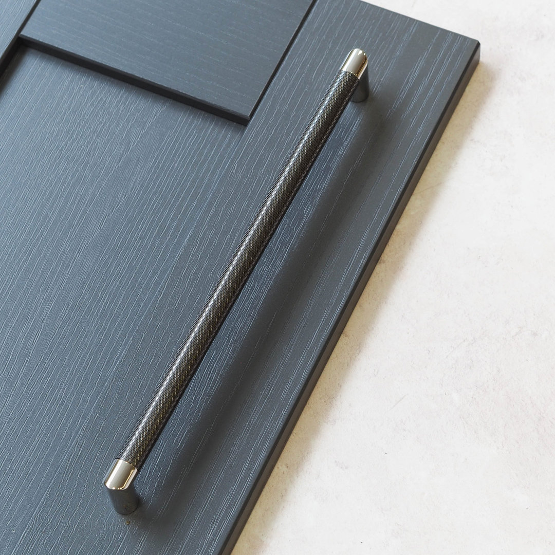 Handle & Home (320Mm Handle) Black And Chrome Knurled D Handles 160Mm & 320Mm - Image 2