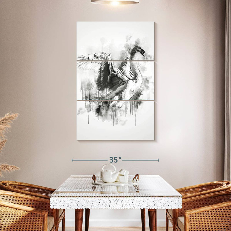 Cygne Brampt noir et blanc