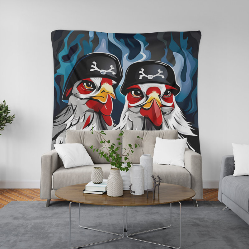 Tapisserie murale, H 80 po x l 68 po