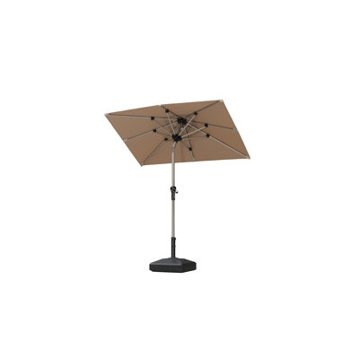  Parasol d'extérieur rectangulaire en taupe 4 'x 6' avec réglage d'inclinaison
