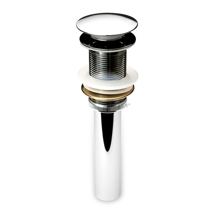 Pop-Up Bathroom Sink Drain Stopper with No Overflow