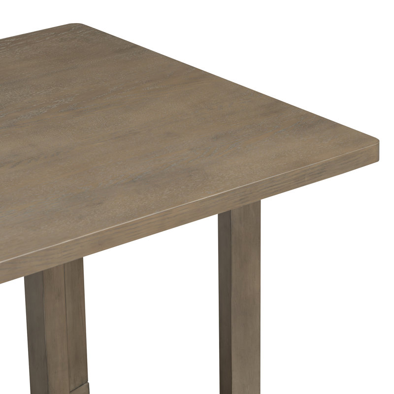 Ensemble de salle à manger 7 pièces 59,1 "rectangulaire avec chaises rembourrées