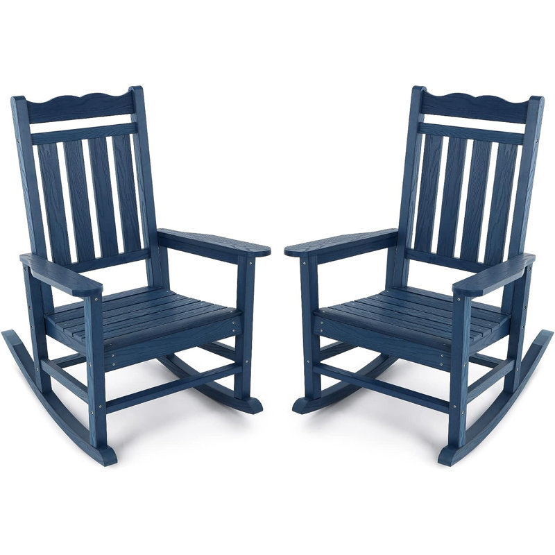 Chaise berçante d'extérieur Sebasco, Bleu