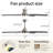 Sofucor 52" 5-Blades Standard Ceiling Fan with LED Lights and Remote Control-Nova-848944194