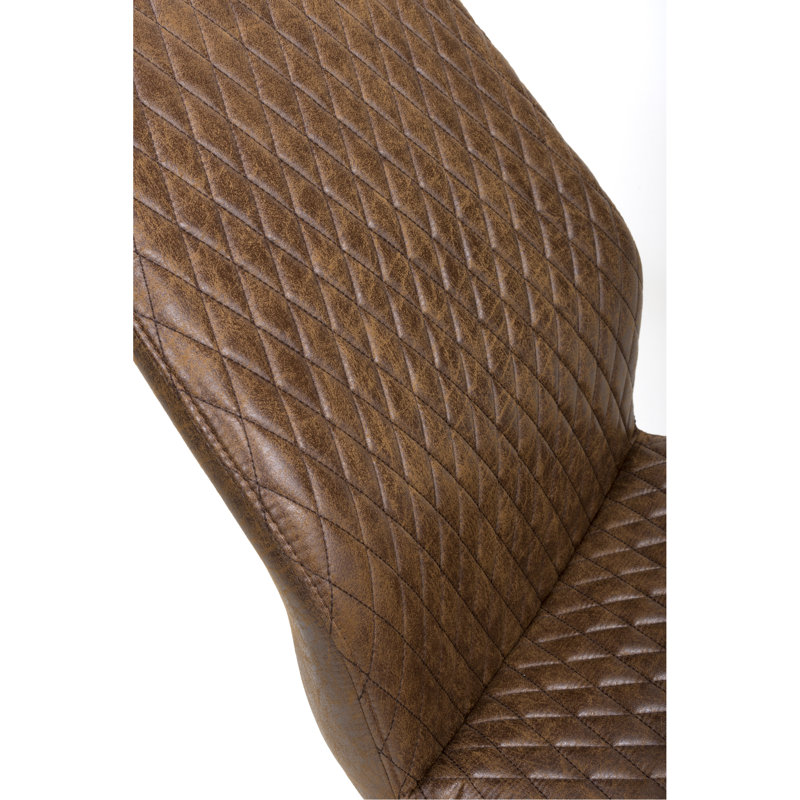 Rivero 50cm H Upholstered Side Chair, Antique Brown