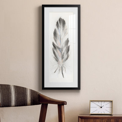 Peinture sur papier encadrée