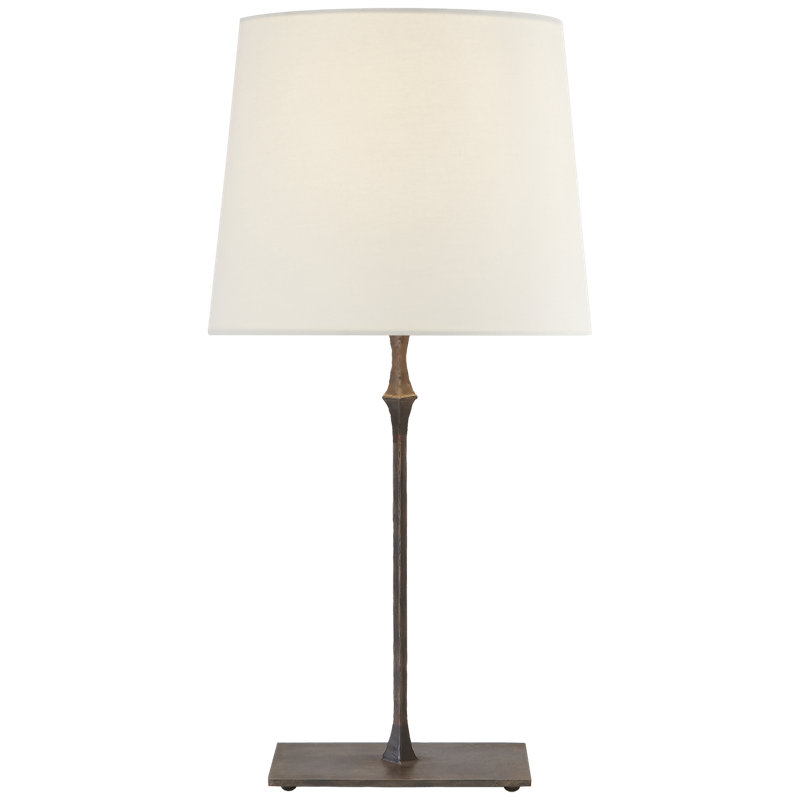 Dauphine Table Lamp, Aged Iron, Paper